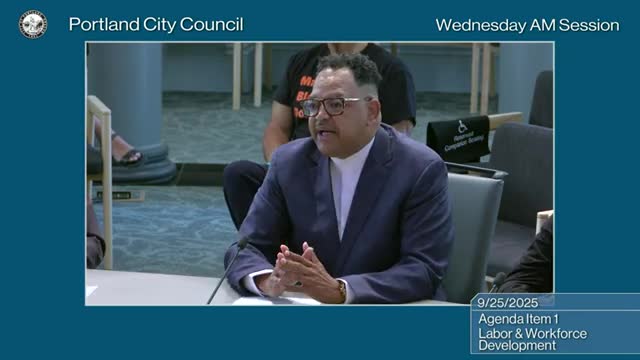 Portland Council Discusses Workforce Training and Local Economic Growth Strategies