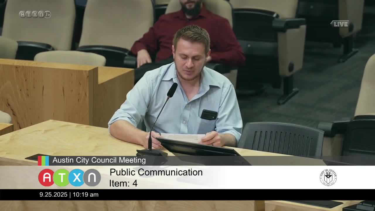 Council Members Debate Infrastructure Funding and Surveillance Technology at Austin Meeting