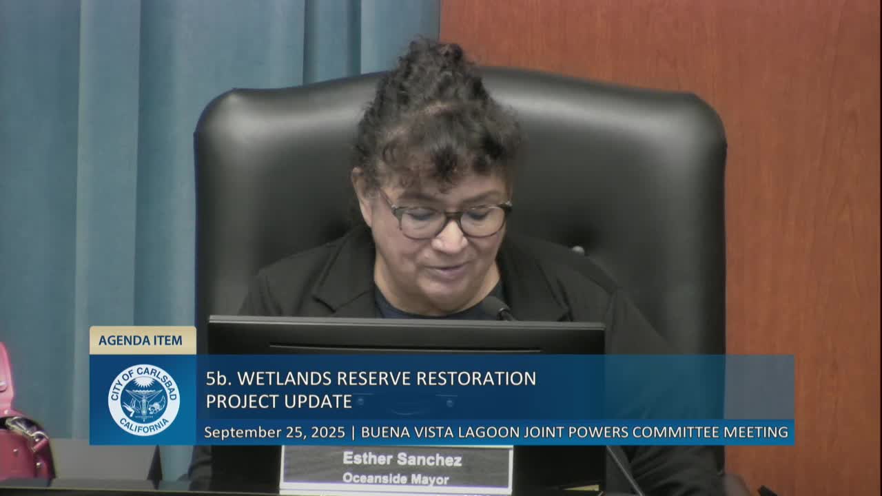 Buena Vista Lagoon Audubon Society updates Oceanside on Wetlands Restoration Project
