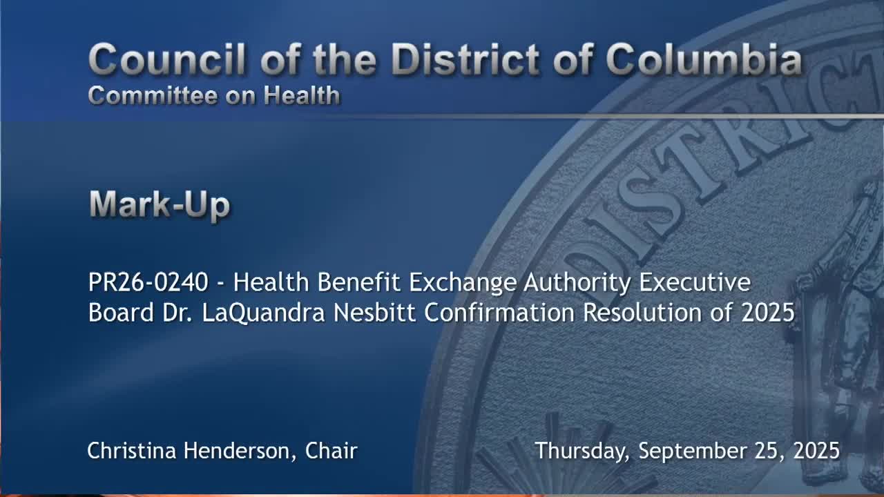 Health Committee Nominates Doctor Laquandra Nesbitt to Executive Board