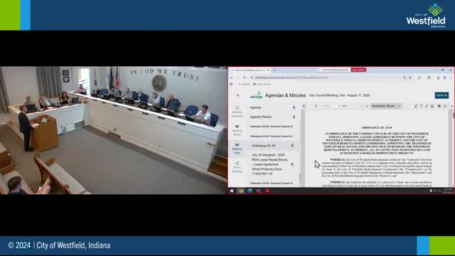 Council receives first reading on redevelopment authority lease-rental bonds up to $40 million