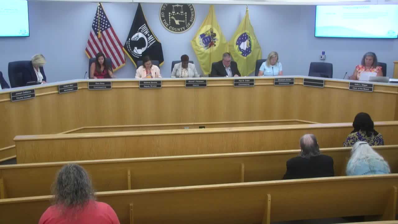 Somerset board approves bundles of resolutions 25-1400 through 25-1511 by roll call