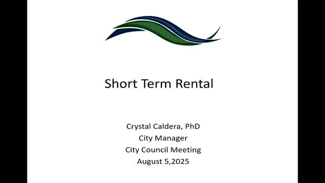 Council pares back proposed short‑term rental distance change; fee increase moves forward to Sept. 2