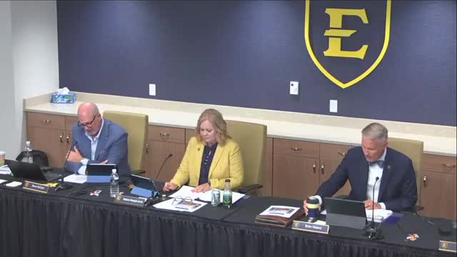 ETSU updates trustees on Oracle 'Voyager' rollout; finance committee reports unaudited year‑end and audit committee approves FY26 plan