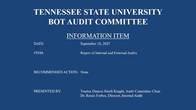 Trustees told bank reconciliations, Title IV findings remain outstanding as auditors press for fixes