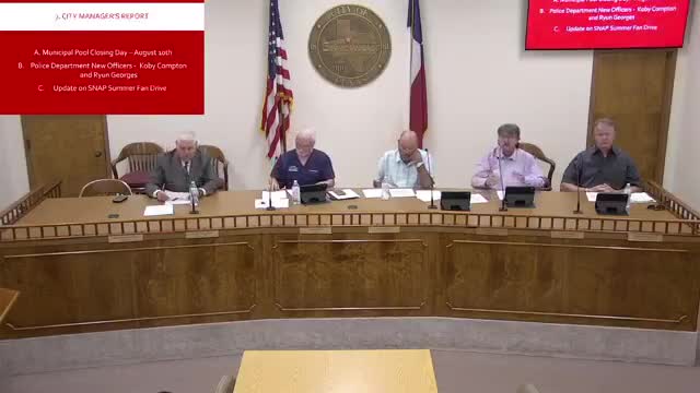 City updates: pool closing date, two police officers sworn, SNAP fan drive donations