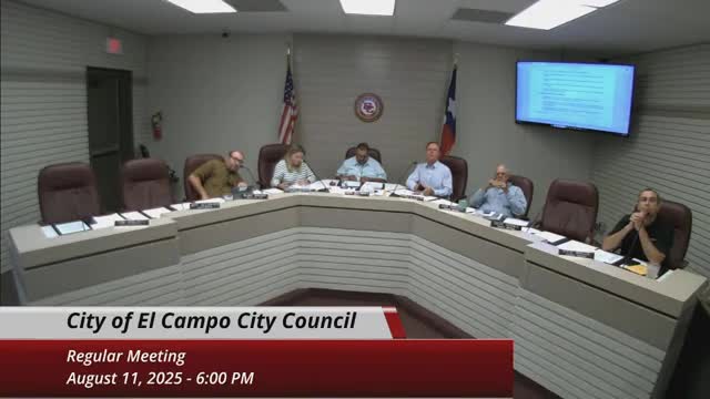 El Campo council accepts 2025 certified tax roll and sets tax-rate ceiling at no-new-revenue level