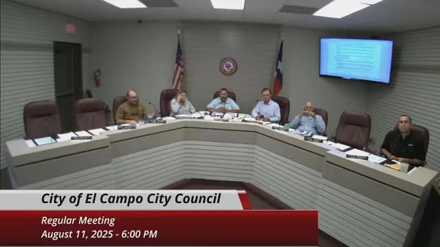 El Campo council accepts 2025 certified tax roll, sets tax-rate ceiling at no-new-revenue rate