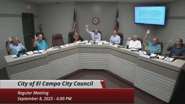 El Campo renews property and liability coverage through Texas Municipal League pool; council approves 8% increase