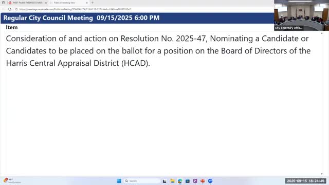 Tomball council withdraws renomination for HCAD seat, appoints Paul Garcia to fill appraisal-board vacancy