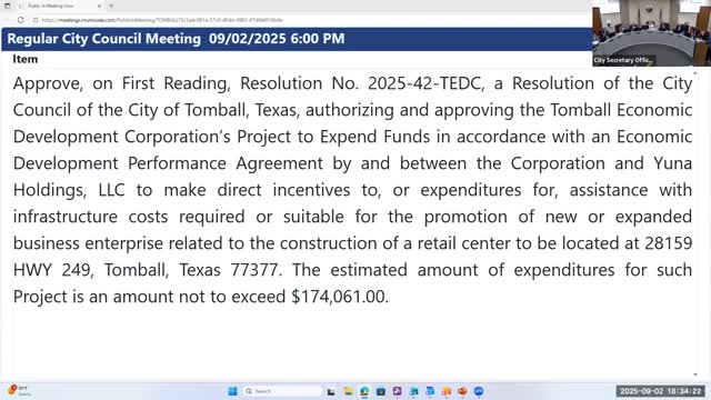 Tomball council approves three infrastructure assistance resolutions for retail, assisted living and business park projects