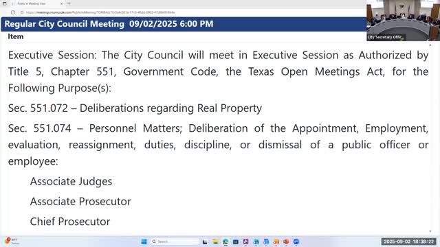 Tomball reappoints associate judges and renews prosecutor contracts after executive session