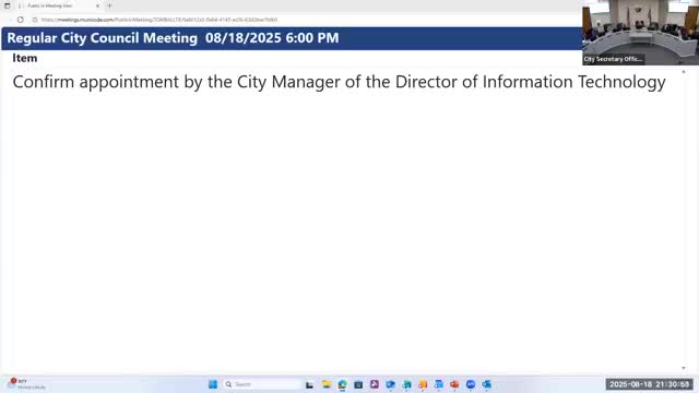 City confirms Ben Leto as director of information technology