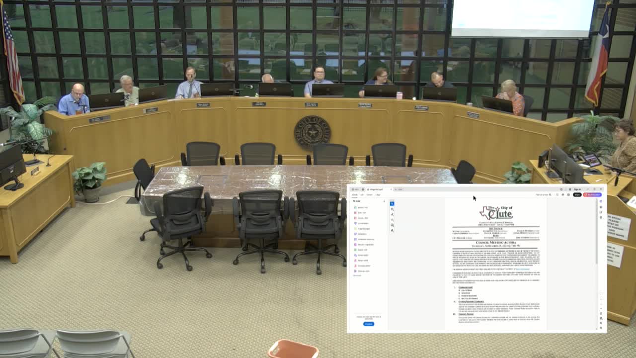 Clute City Council Proclaims National Night Out for October 7 2025