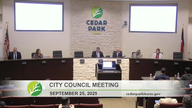 Cedar Park City Council Declares September 2025 Suicide Prevention and Hunger Action Months