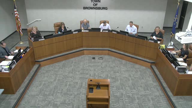 Brownsburg Town Council Tables Zoning Map Amendment for Further Review