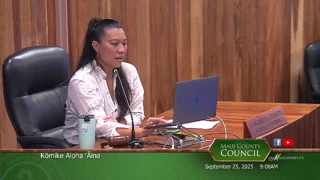 Maui Committee Approves Bills 106 and 107 for Mapulehu and Hamakuloa Cultural Preserves