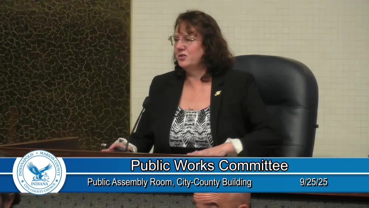 Indianapolis Public Works Committee Reviews 2026 Budget Proposal for Solid Waste and Infrastructure