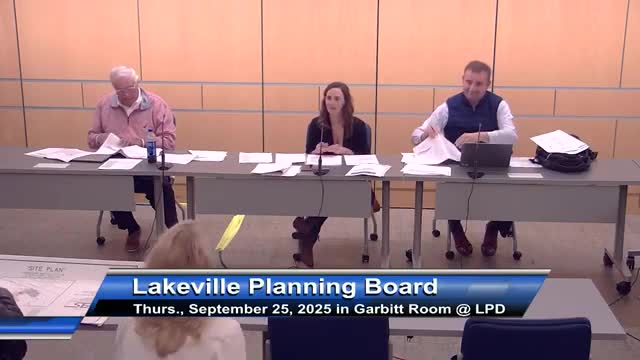 Planning Board Accepts Conditions for Two‑Lot Subdivision at 92 Holland Road