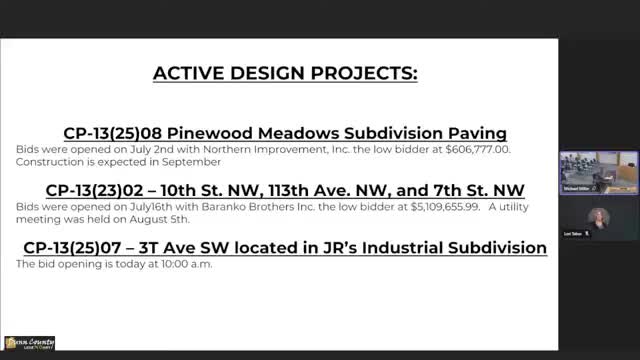County approves $629,250 utility agreement, multiple utility permits and joint powers (shooting range) with City of Kildeer
