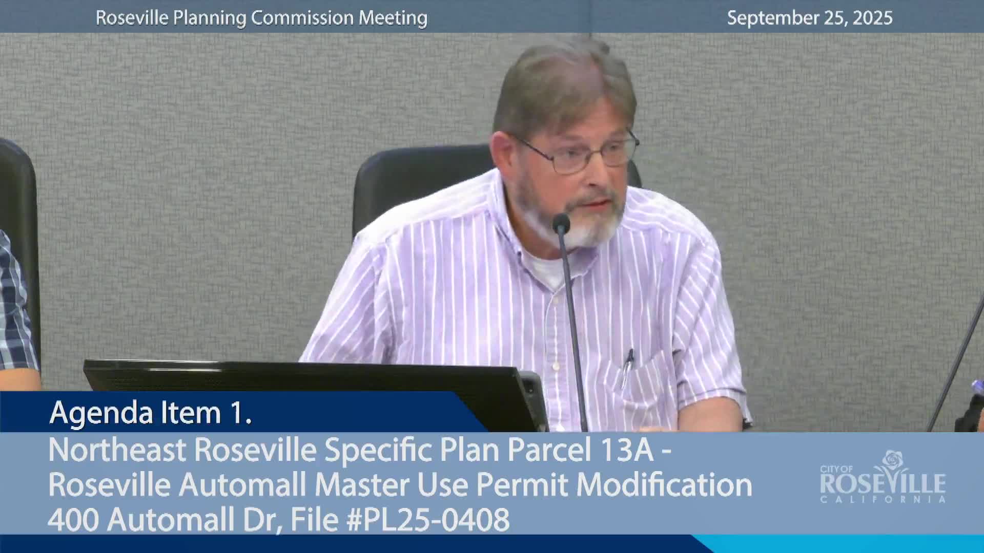 Roseville planning panel approves Amarusso Ranch small‑lot subdivision and design review