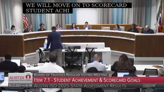 AISD presents 2024–25 STAAR results: mixed gains, wide gaps for economically disadvantaged students