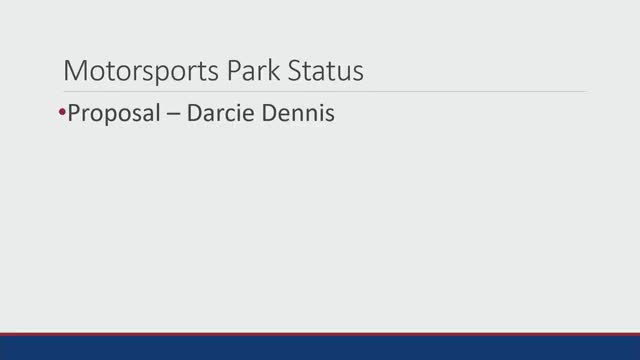 Motorsports group seeks to take over county motorsports park; commission asks for lease and paperwork