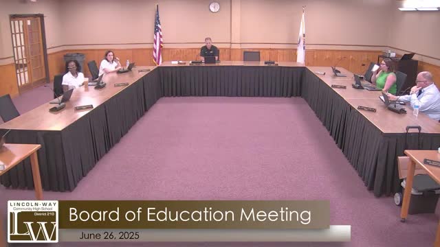 Lincoln Way CHSD 210 adopts amended budget, records life‑safety bond proceeds and approves $4.5 million capital transfer