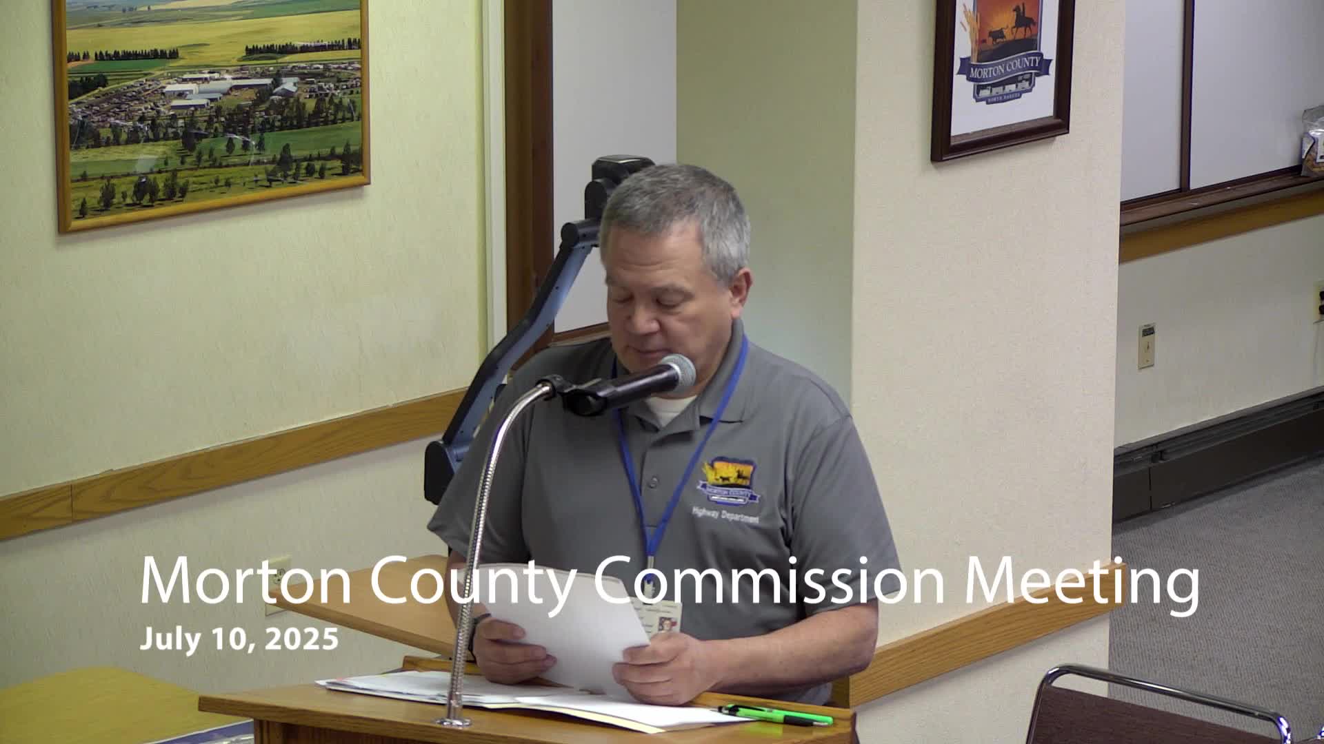 Morton County road department outlines 2026 budget and awards gravel-crushing contract to Fisher Sand & Gravel