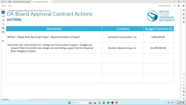 Council Approves Comstock Construction's $358,400 Bid for Critical Project