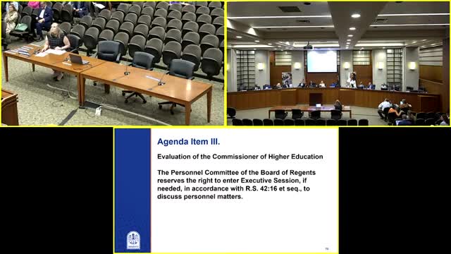 Personnel committee approves commissioner’s annual evaluation; executive session used for review