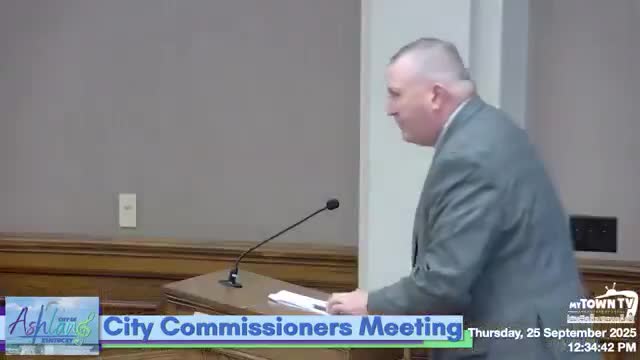 Ashland approves PFAS feasibility study, wastewater grant application and service‑line inventory loan