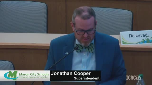 Mason board approves personnel slate and vendor contracts; residency verification, Google licenses and transportation incentives highlighted