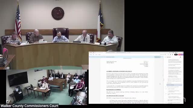 Walker County revises purchasing policy to match state cap increase from Senate Bill 1173