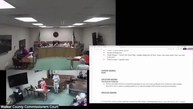 Commissioners Court approves purchase of electronic poll books for Nov. 2025 elections