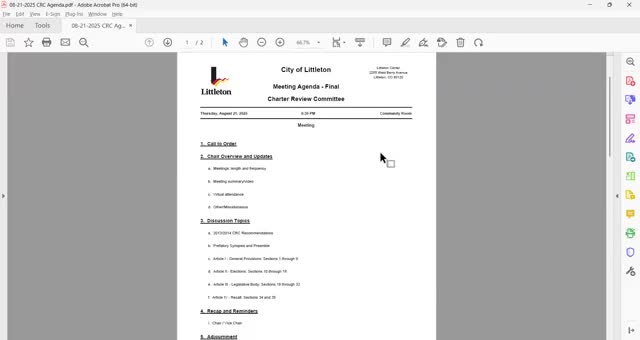 Committee revisits prefatory synopsis and home-rule language, staff flags statutory minimums