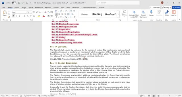 Committee questions role of election commission, reviews Title 1 vs. Title 31 and coordinating county elections