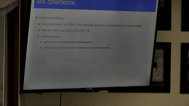 Staff outlines TMRS contribution options and compensation-study request to aid recruitment and retention