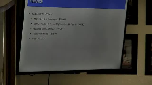 Finance requests cloud upgrade and new ENCODE modules to automate billing, purchasing and HR tasks
