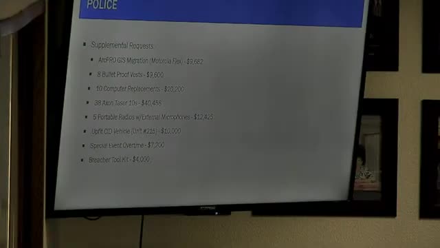 Police department seeks replacements, tools and technology; bulletproof vests and tasers on schedule