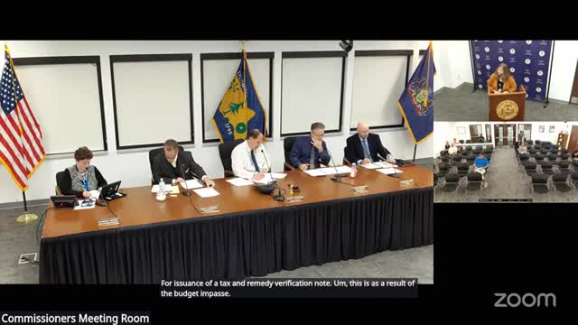 Lycoming approves tax-anticipation note and resolution tied to state budget impasse