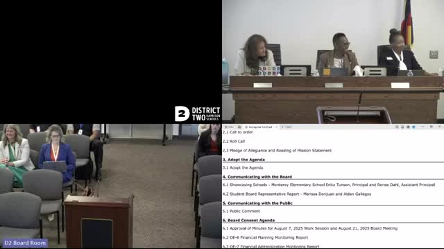 Student representative reports on Sierra High programs, attendance and phone-policy effects