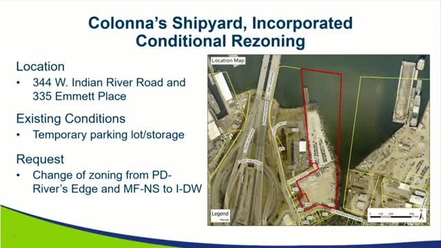 City Planning Commission approves conditional rezoning for industrial development at Indian River Road