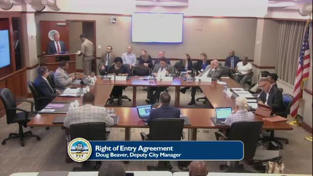 Army Corps requests five‑year right‑of‑entry to survey city parcels; council to consider Sept. 23 docket