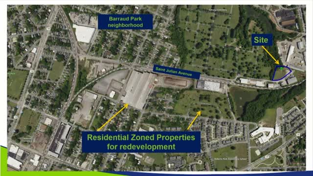 Planning staff reported conditions for automobile storage CUP at Saint Julian Avenue site