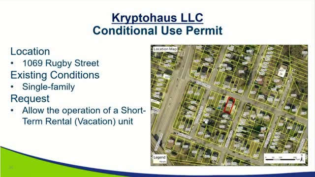 Planning staff: Crypto House short-term rental application denied by Planning Commission until code violations are corrected
