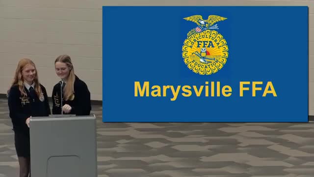 Marysville FFA chapter reports national Top 10 ranking and year-round activities