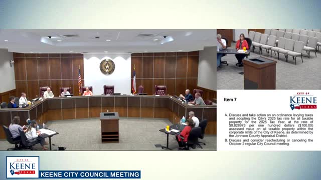 Keene council pencils in Oct. 16 and schedules Nov. 6 as next regular meeting; Oct. 2 skipped