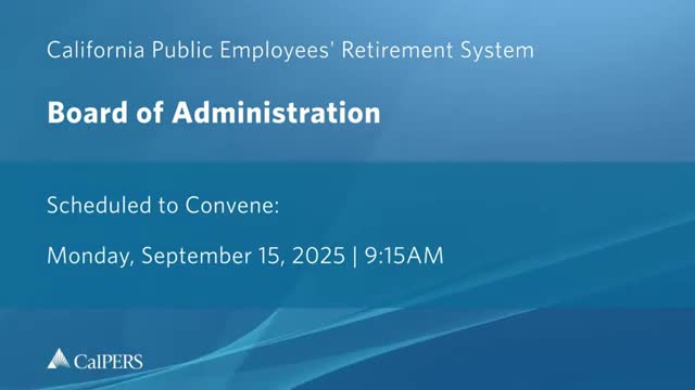 CalPERS investment staff recommends 'total portfolio' approach, 75/25 reference portfolio and 400‑bp active risk limit in first reading