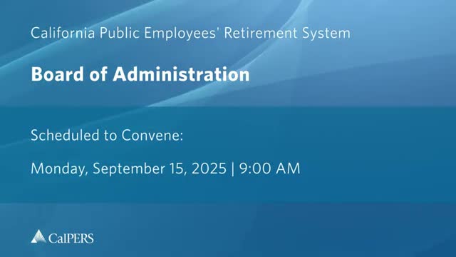 CalPERS staff proposes total‑portfolio approach, recommends 75/25 reference portfolio and 400‑bp active‑risk limit